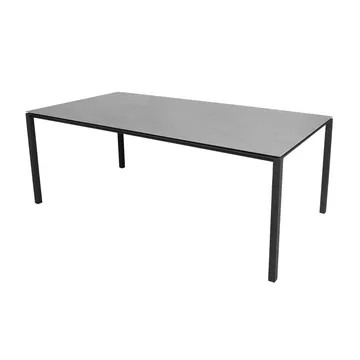 Pure table 200x100 cm Concrete grey-lava grey - Cane-line