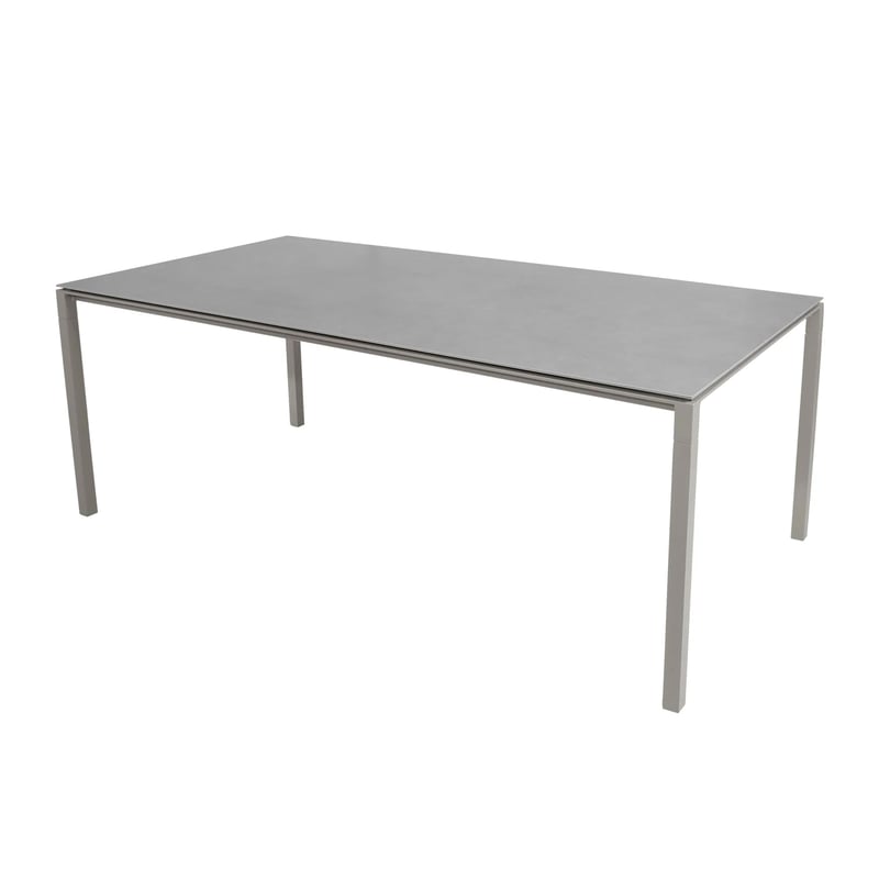 Cane-line Pure table 200x100 cm Concrete grey-lava grey