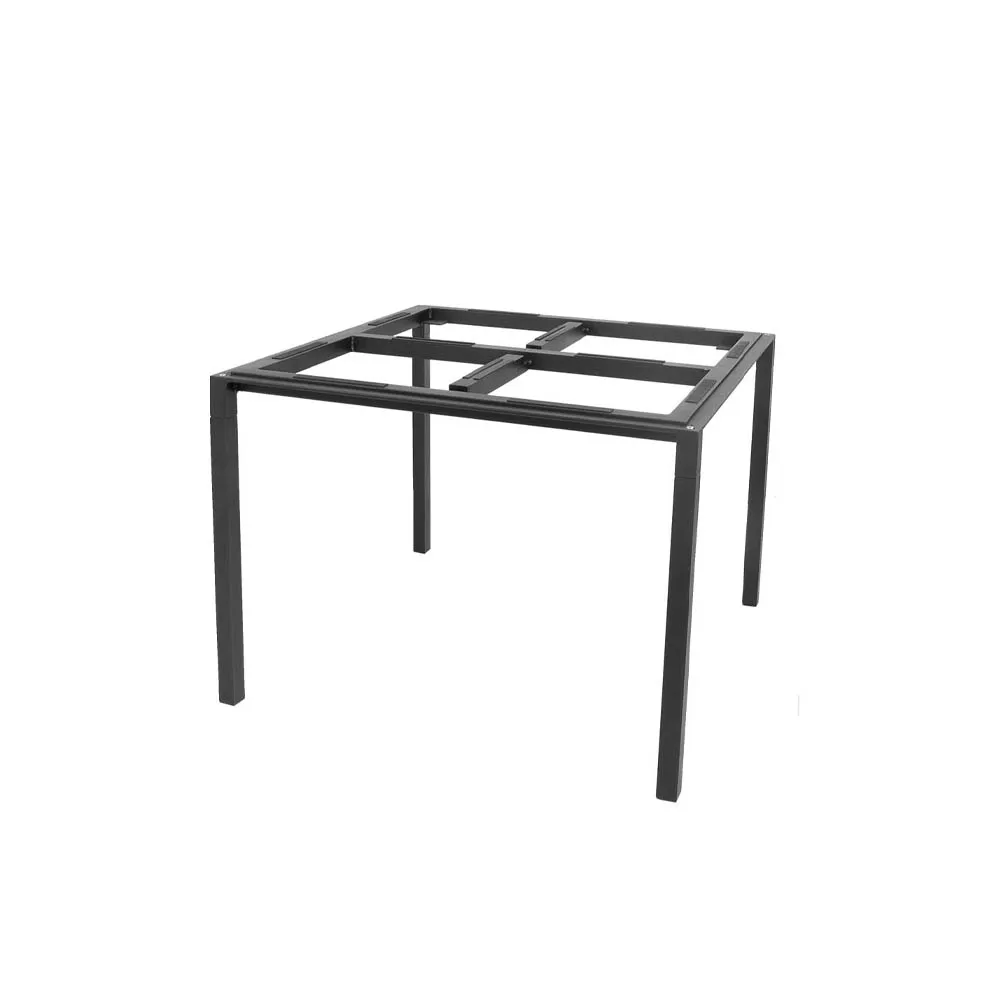Cane-line Pure table base 100x100x73 cm Lava grey | Scandinavian Design | Garden tables | Grey
