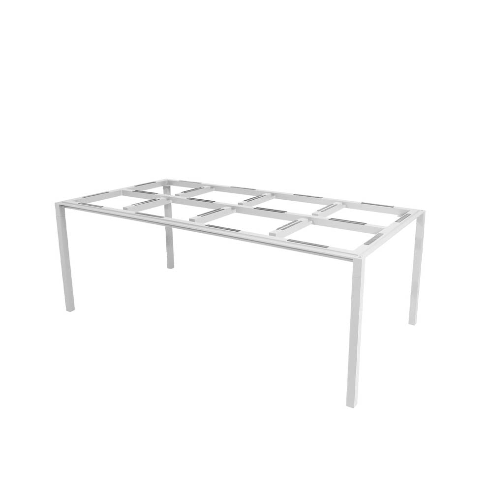 Cane-line Pure table base 200x100x73 cm White | Scandinavian Design | Garden tables | White