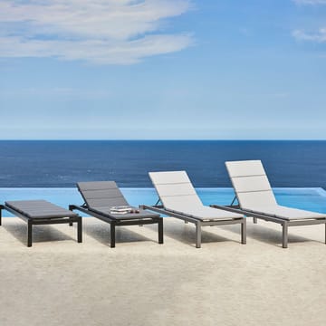 Relax sun lounger - Cane-Line Natté grey, incl. cushion - Cane-line