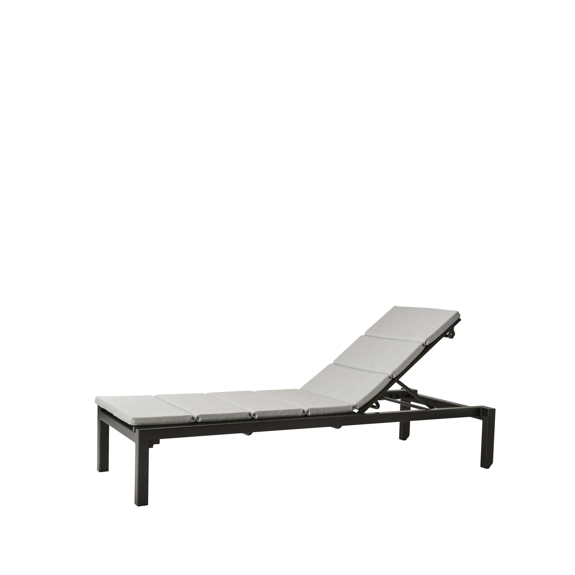 Relax sun lounger, Cane-Line Natté grey, incl. cushion Cane-line