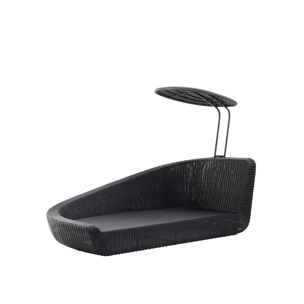 Cane-line Savannah daybed Black, right | Scandinavian Design | Black