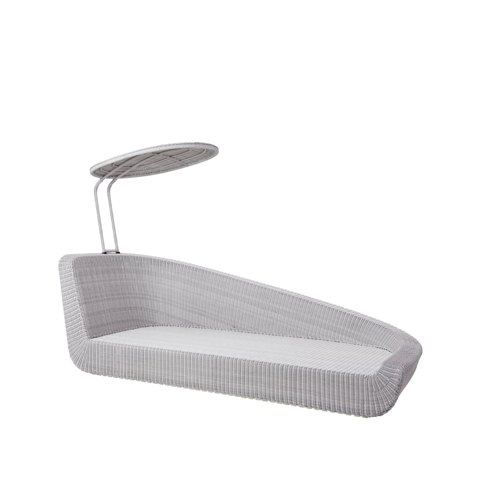 Cane-line Savannah daybed White grey, left | Scandinavian Design | White