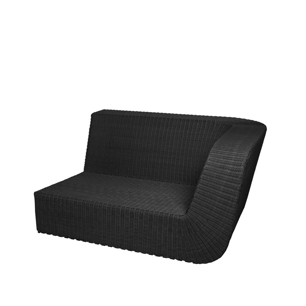 Cane-line Savannah modular sofa Black, left | Scandinavian Design | Black
