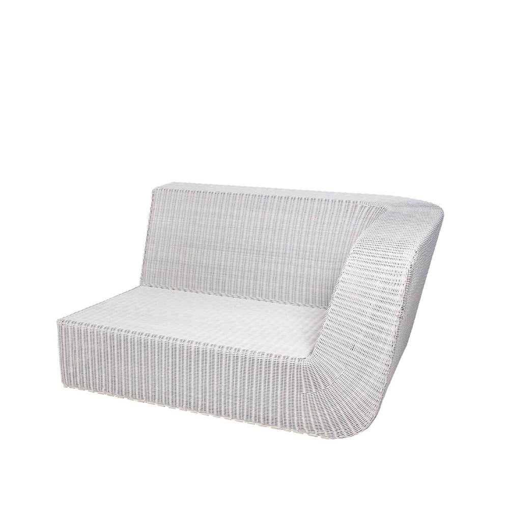 Cane-line Savannah modular sofa White grey, left | Scandinavian Design | White
