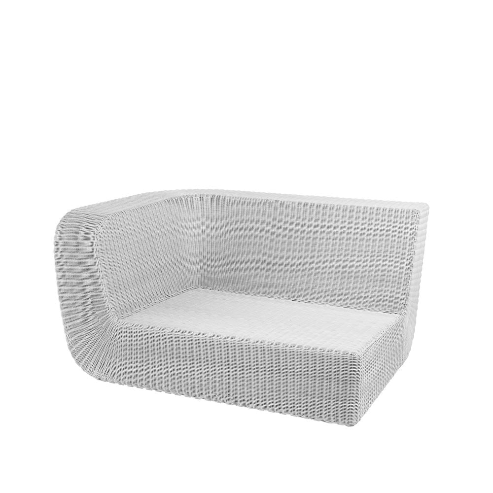 Cane-line Savannah modular sofa White grey, right | Scandinavian Design | White
