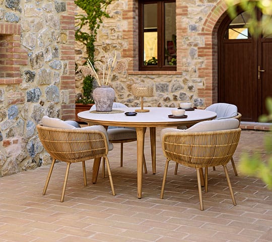 Stay chair, Natural (Weave) Cane-line