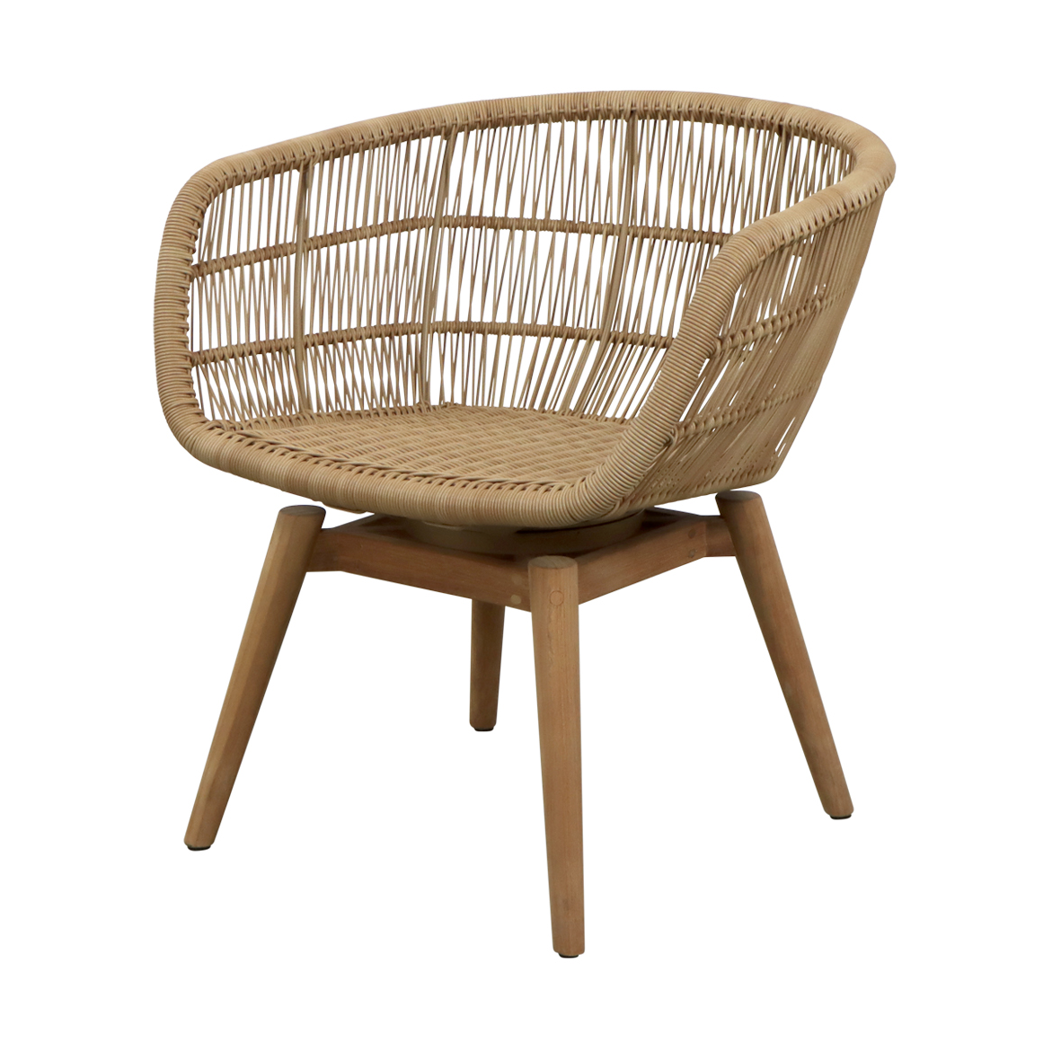 Cane-line Stay chair swivel Natural (Weave) | Scandinavian Design | Garden chairs | Brown