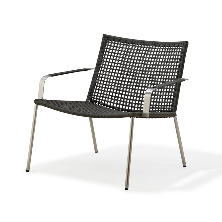 Straw lounge armchair - Anthracite - Cane-line