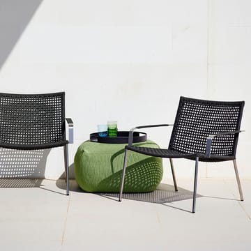 Straw lounge armchair - Anthracite - Cane-line