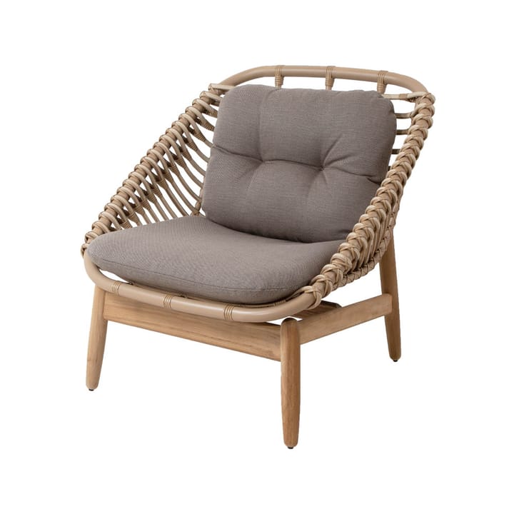 String lounge armchair - Cane-Line Airtouch taupe-teak - Cane-line