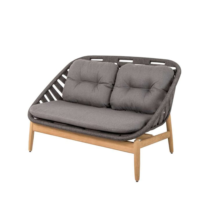 Strington 2-seater sofa teak - Cane-Line AirTouch grey - Cane-line