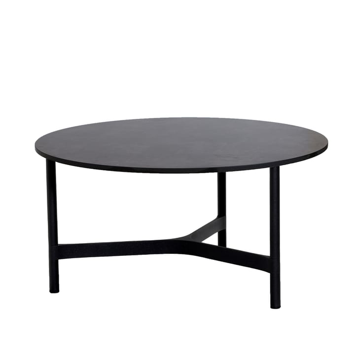 Twist coffee table large Ø90 cm - Dark grey-lava grey - Cane-line