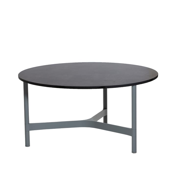 Twist coffee table large Ø90 cm - Dark grey-light grey - Cane-line