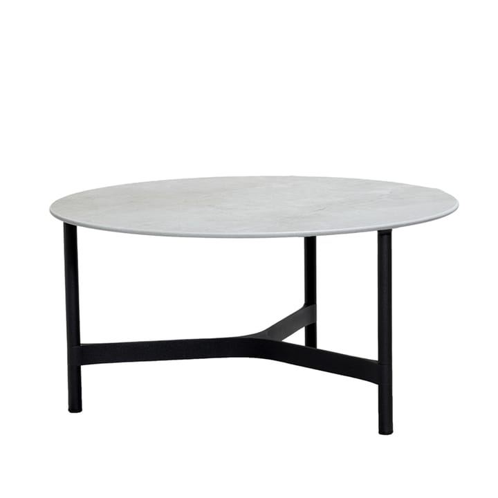 Twist coffee table large Ø90 cm - Fossil grey-lava grey - Cane-line