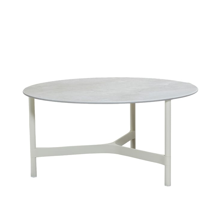 Twist coffee table large Ø90 cm - Fossil grey-white - Cane-line