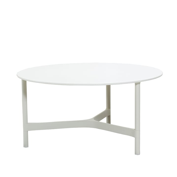 Twist coffee table large Ø90 cm - White-white - Cane-line