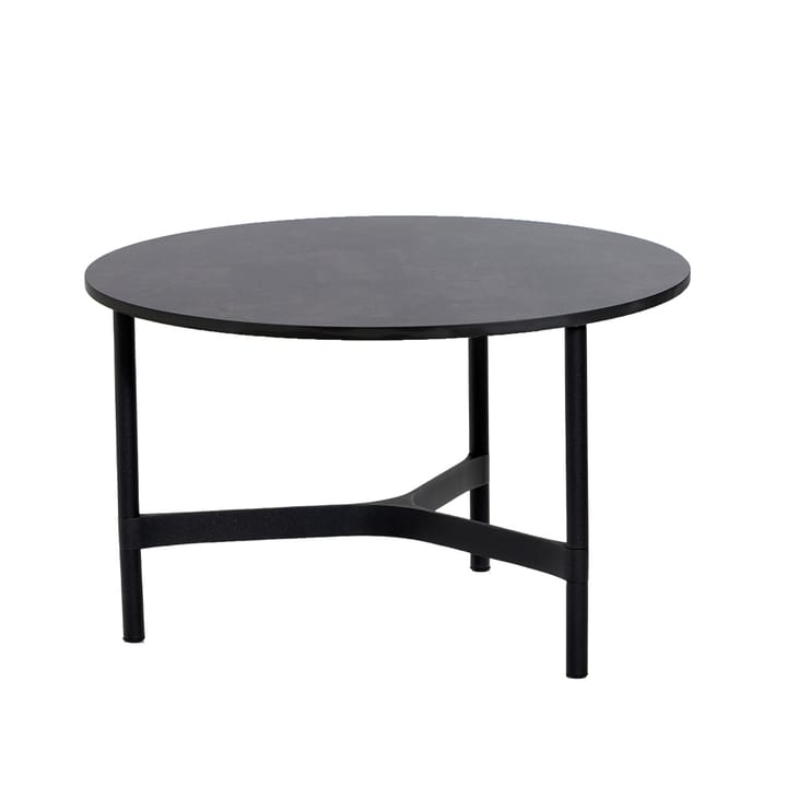 Twist coffee table medium Ø70 cm - Dark grey-lava grey - Cane-line