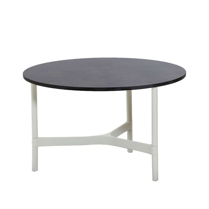 Twist coffee table medium Ø70 cm - Dark grey-white - Cane-line