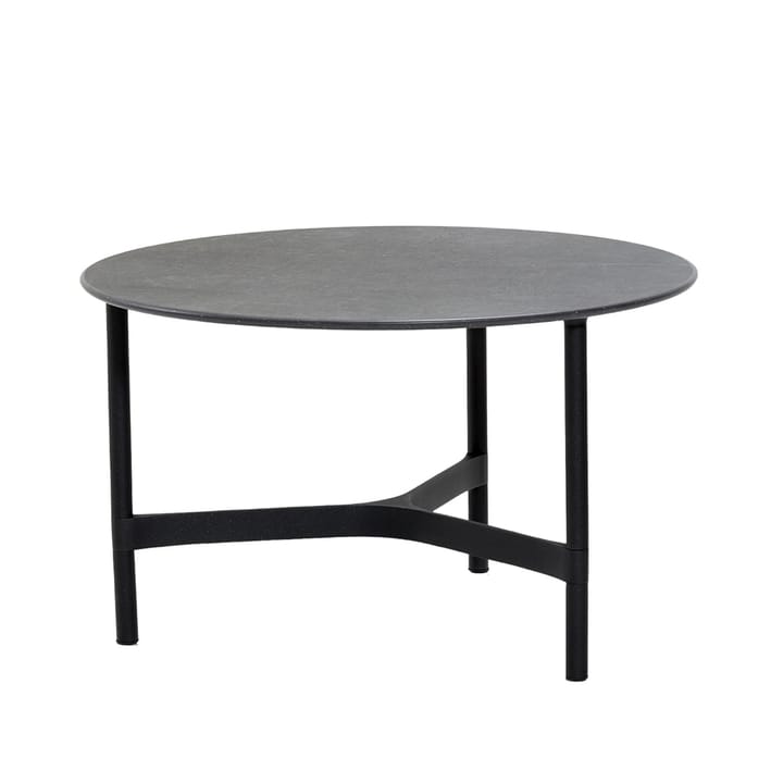 Twist coffee table medium Ø70 cm - Fossil black-lava grey - Cane-line