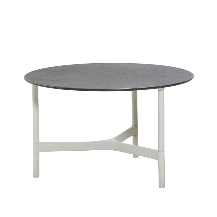Twist coffee table medium Ø70 cm - Fossil black-white - Cane-line