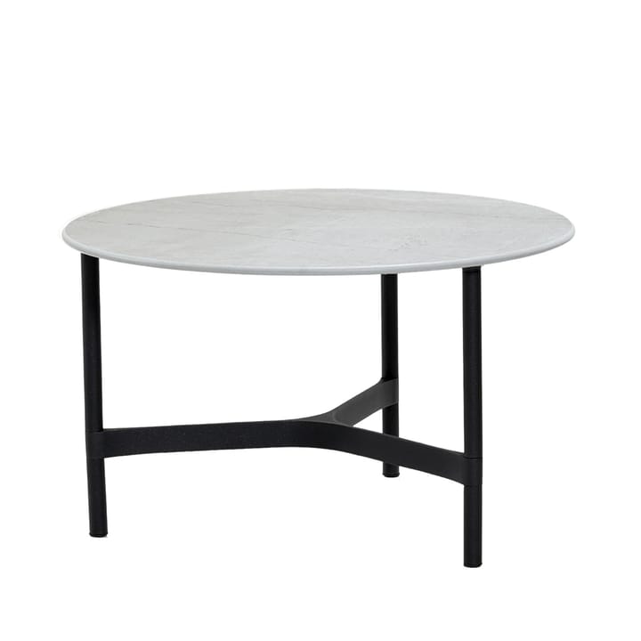 Twist coffee table medium Ø70 cm - Fossil grey-lava grey - Cane-line