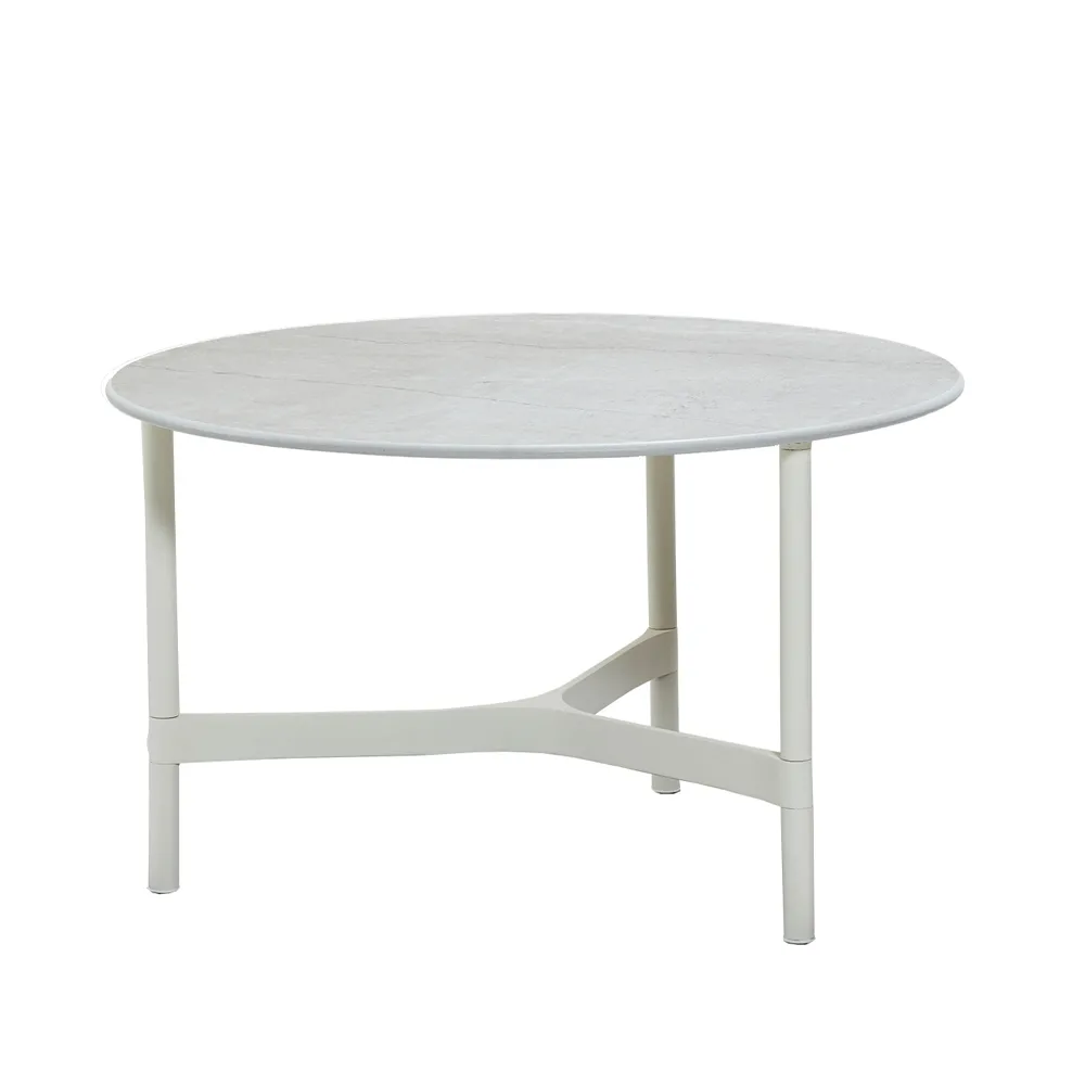 Twist coffee table medium Ø70 cm, Fossil grey-white Cane-line
