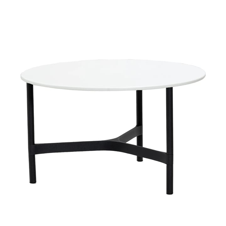 Twist coffee table medium Ø70 cm - White-lava grey - Cane-line