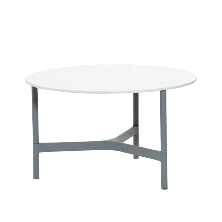 Twist coffee table medium Ø70 cm - White-light grey - Cane-line