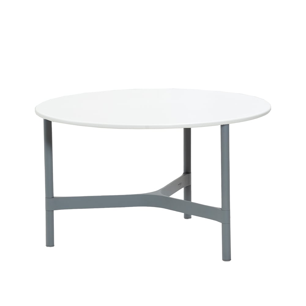 Cane-line Twist coffee table medium o70 cm White-light grey