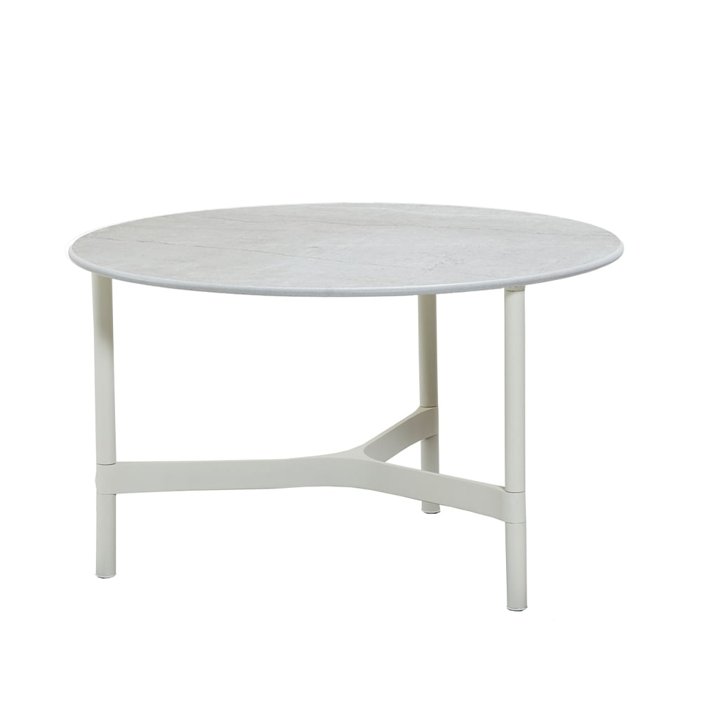 Cane-line Twist coffee table medium o70 cm White-white