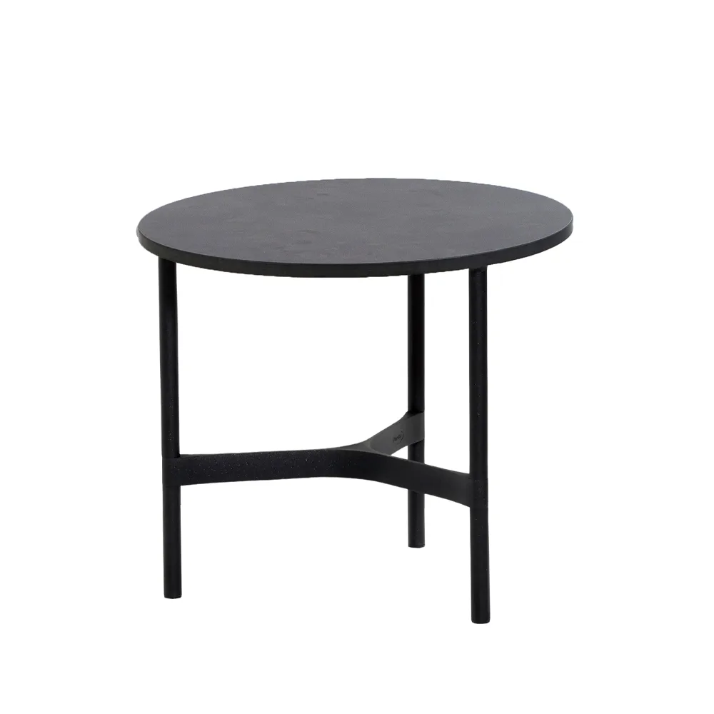 Cane-line Twist coffee table small o45 cm Dark grey-lava grey