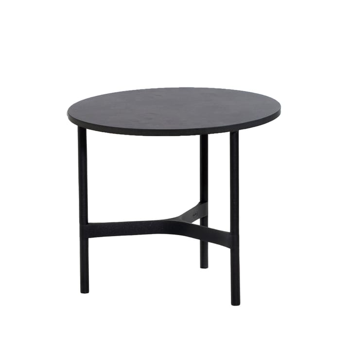 Twist coffee table small Ø45 cm - Dark grey-lava grey - Cane-line