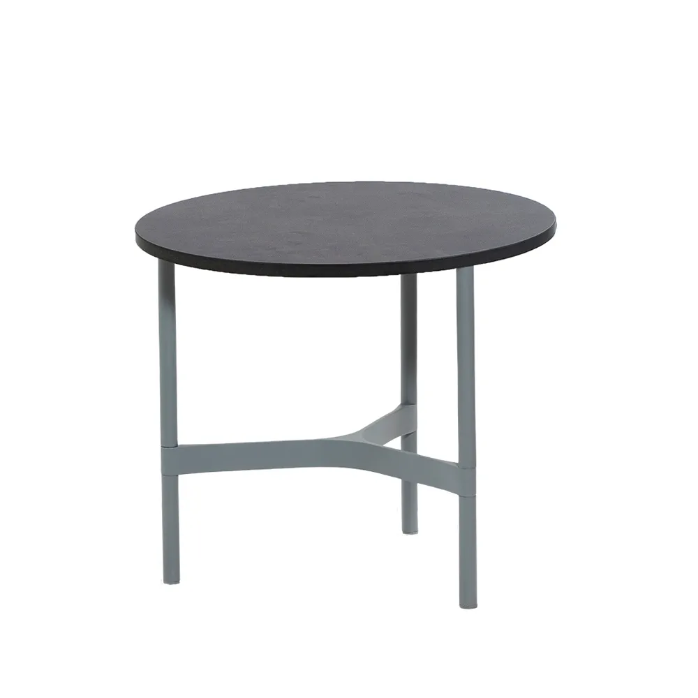 Twist coffee table small Ø45 cm, Dark grey-light grey Cane-line