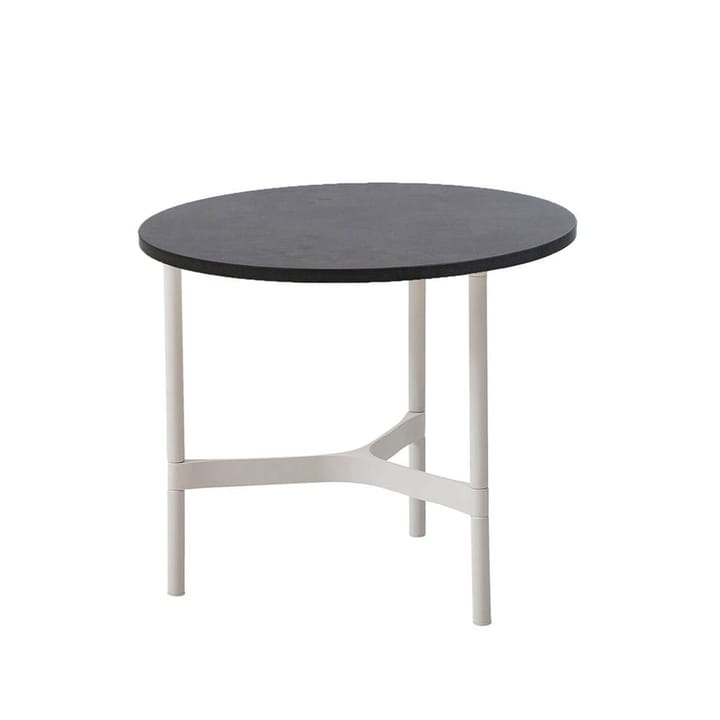 Twist coffee table small Ø45 cm - Dark grey-white - Cane-line