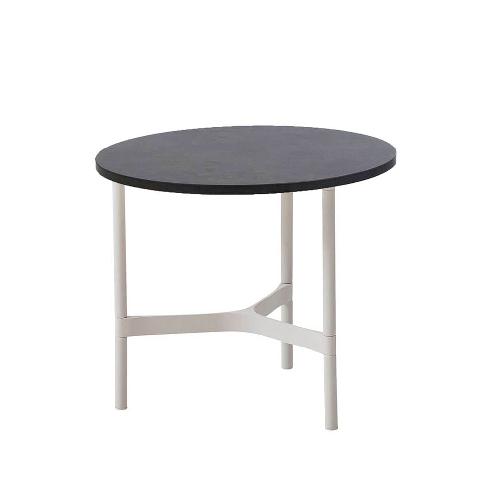 Cane-line Twist coffee table small o45 cm Dark grey-white