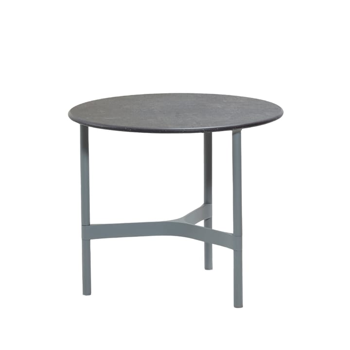 Twist coffee table small Ø45 cm - Fossil black-light grey - Cane-line