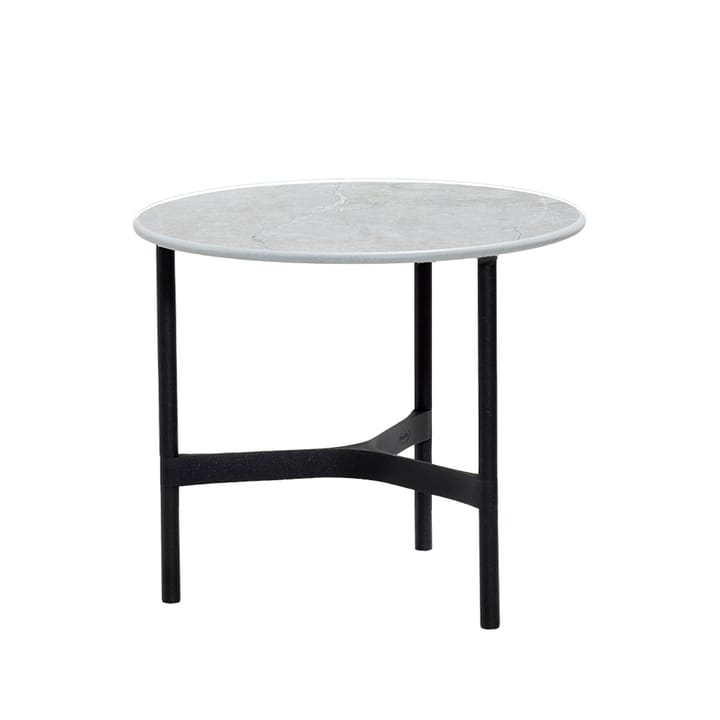 Twist coffee table small Ø45 cm - Fossil grey-lava grey - Cane-line