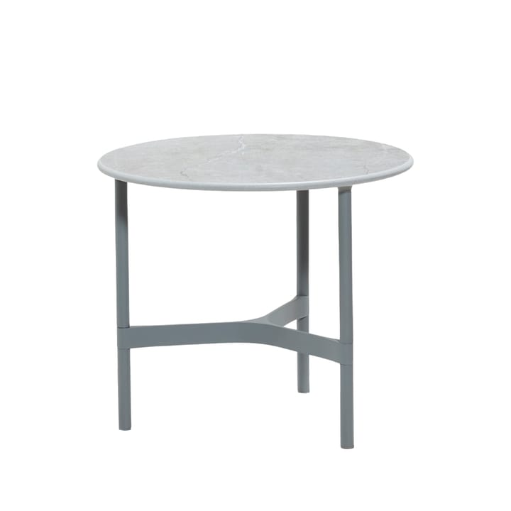 Twist coffee table small Ø45 cm - Fossil grey-light grey - Cane-line