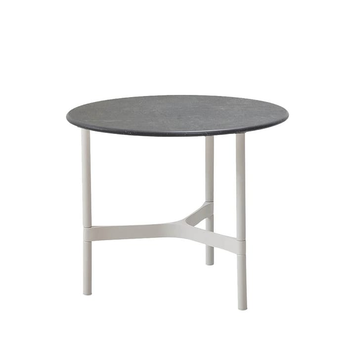 Twist coffee table small Ø45 cm - Fossil grey-white - Cane-line