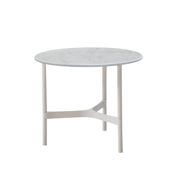 Twist coffee table small Ø45 cm - Fossil grey-white - Cane-line