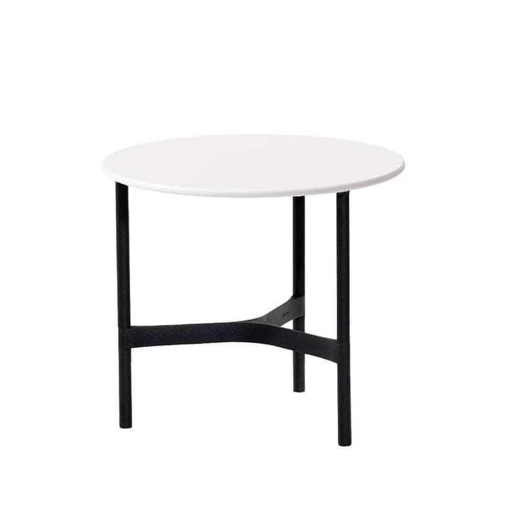 Twist coffee table small Ø45 cm - White-lava grey - Cane-line