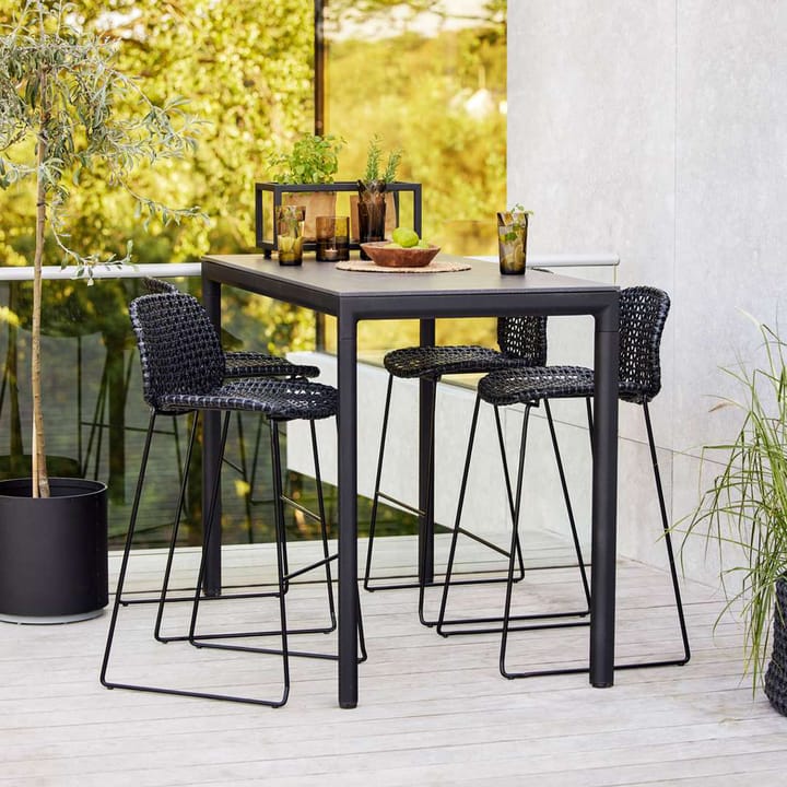 Vibe bar stool, Black Cane-line