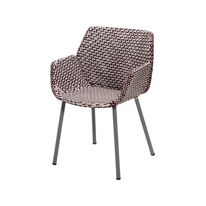 Vibe chair - Light grey/bordeaux/dusty rose - Cane-line
