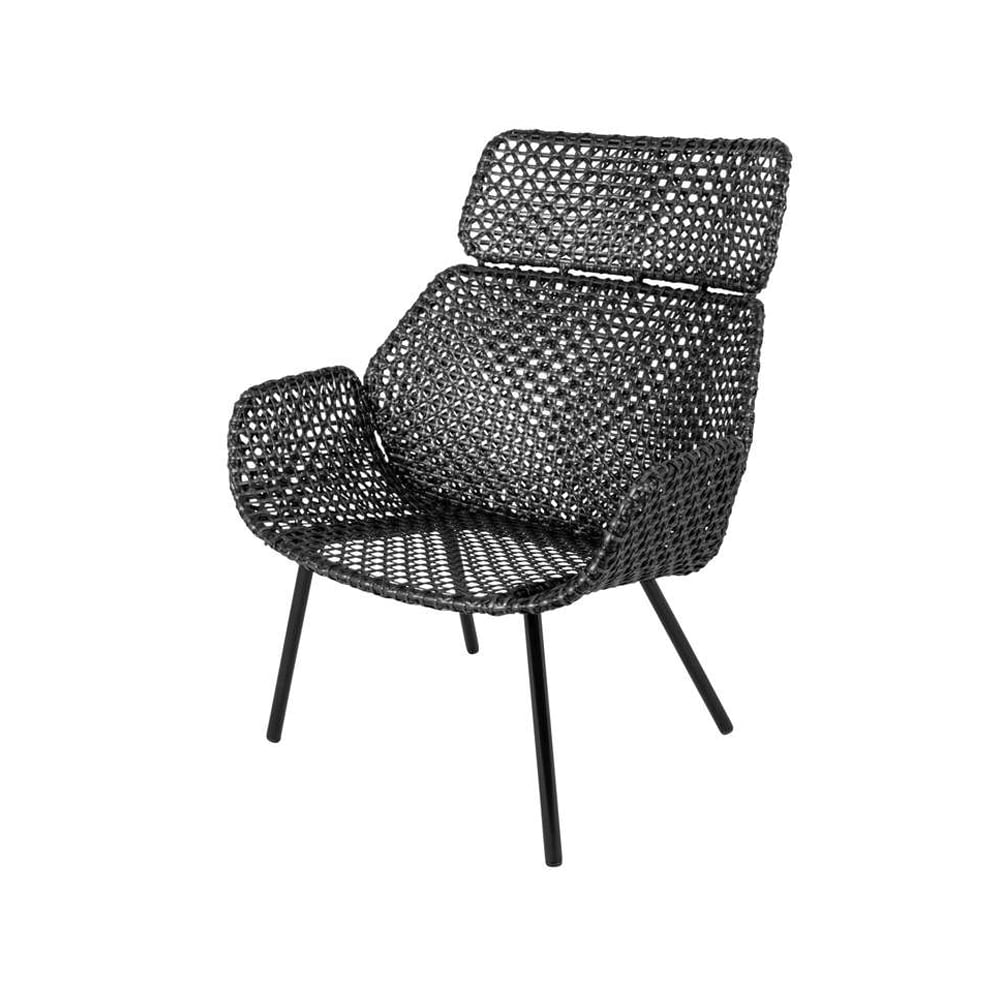 Cane-line Vibe Highback chair Black | Scandinavian Design | Garden chairs | Black