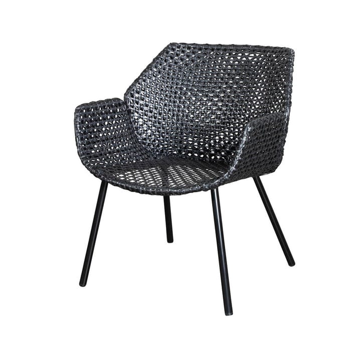 Vibe lounge armchair - Black/anthracite - Cane-line