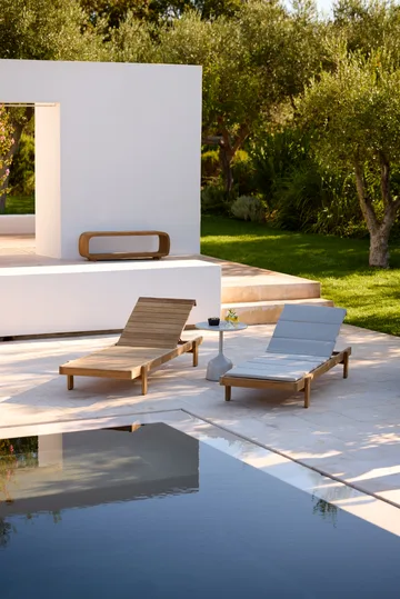 Vista sun lounger - Teak - Cane-line