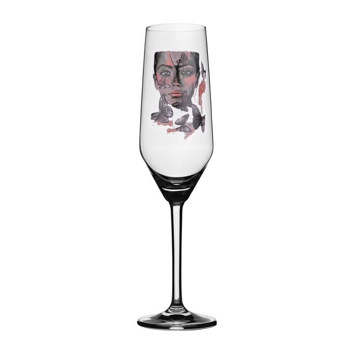 Butterfly Queen champagne glass - 30 cl - Carolina Gynning