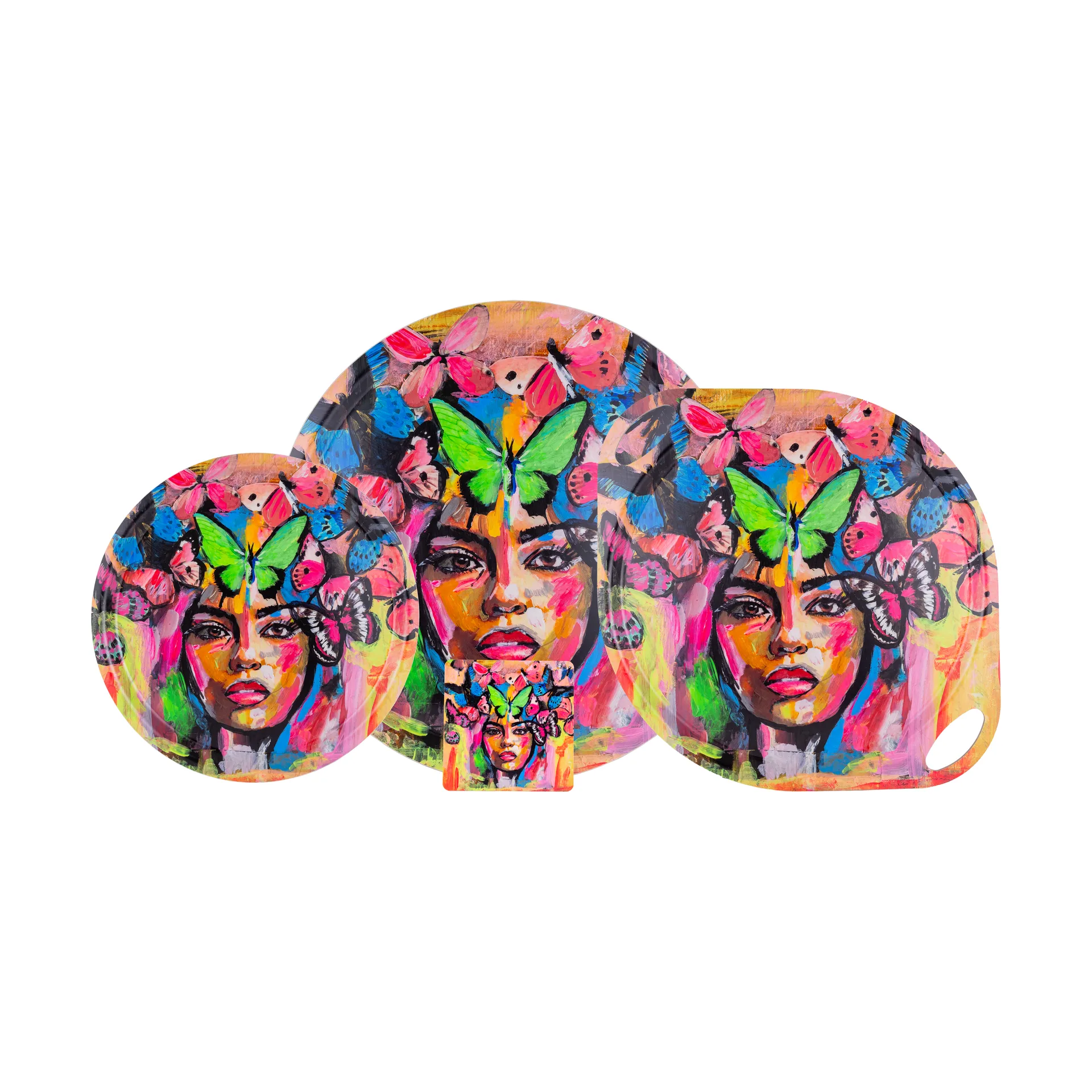 Coming back to life tray Ø46 cm, Multi Carolina Gynning